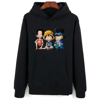 

cartoon ONE PIECE Hoodies Sweatshirt men/women Japan Classic Funny Anime long sleeve youth Autumn/Winter Casual Cartoon Clothes