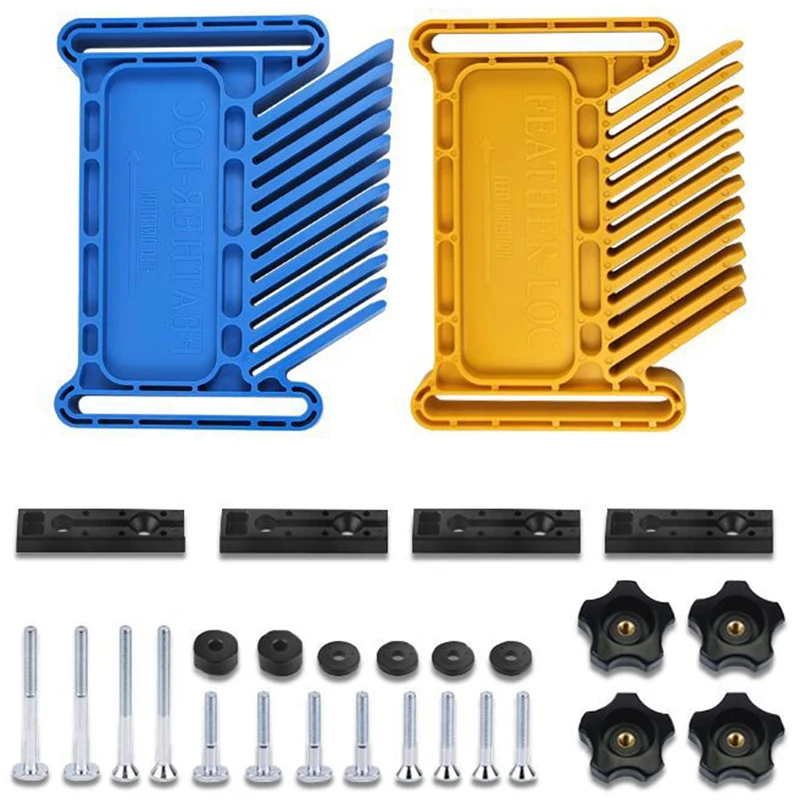 Multi-purpose Feather Loc Board Set For Flip Engraving Machine Table saw band-saw Featherboards Miter Gauge Slot Woodwork tools |