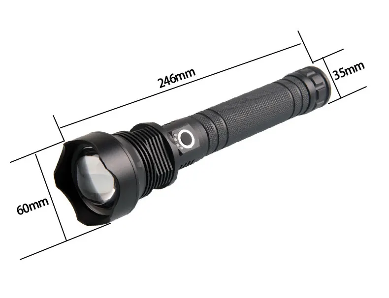USB зарядный демонстрационный, XHP70 из алюминиевого сплава, телескопический зум-объектив, приключения, фонарик, high-end Открытый фонарик