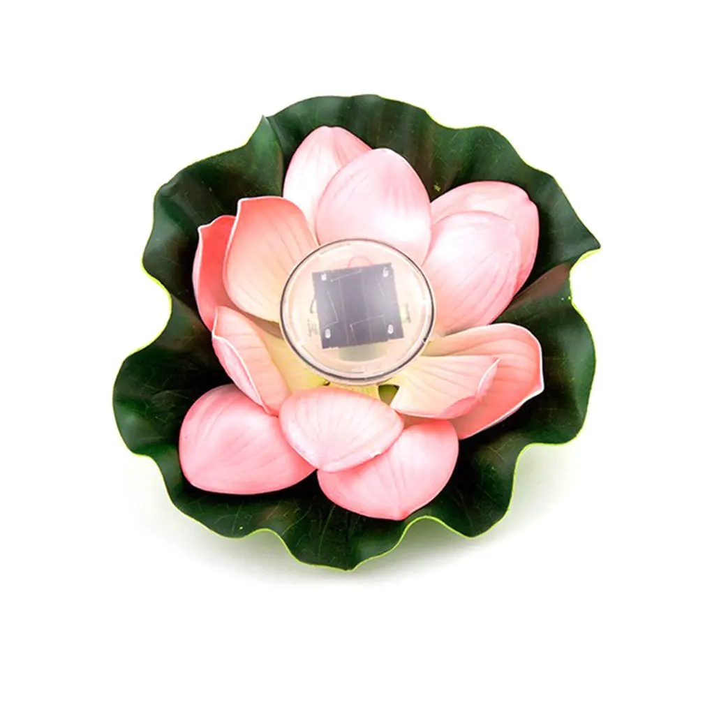 

Environmental Protection Waterproof Closed Ring Waterproof Pond Water Drift Lamp Solar Lotus Lamp Wish Lotus Leaf Lamp