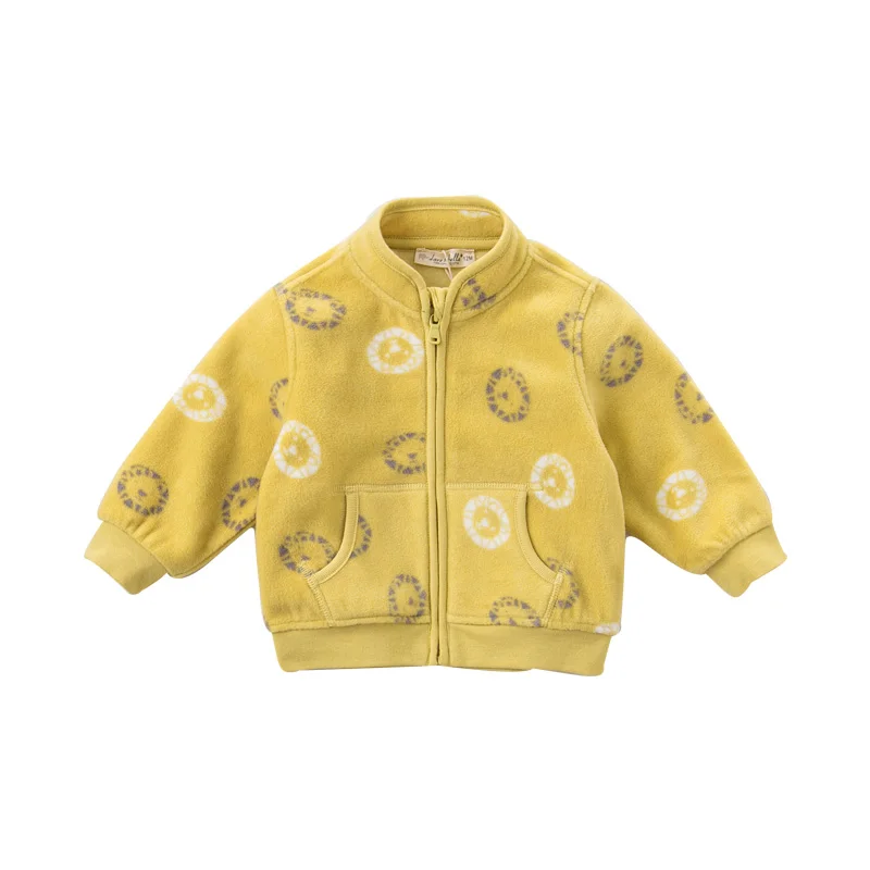DB396-H dave bella spring baby lovely jacket children fashion outerwear kids cute coat - Цвет: lion print