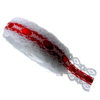 

1 Roll 20yards 1" white lace ribbon red satin ribbon party wedding scrapbooking packing 2.5cm ribbon for crafts