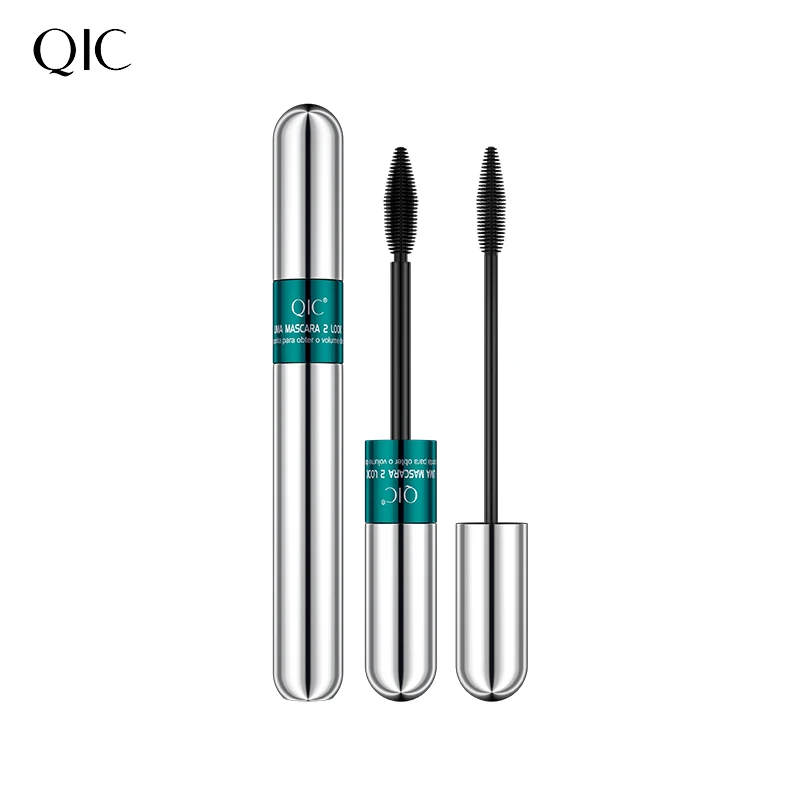 

QIC Double Head Waterproof Mascara 4D Thick Pull Long Curl Eyelashes Liquid Not Easy Dizzy Dye Eye Lashes Quick Waterproof