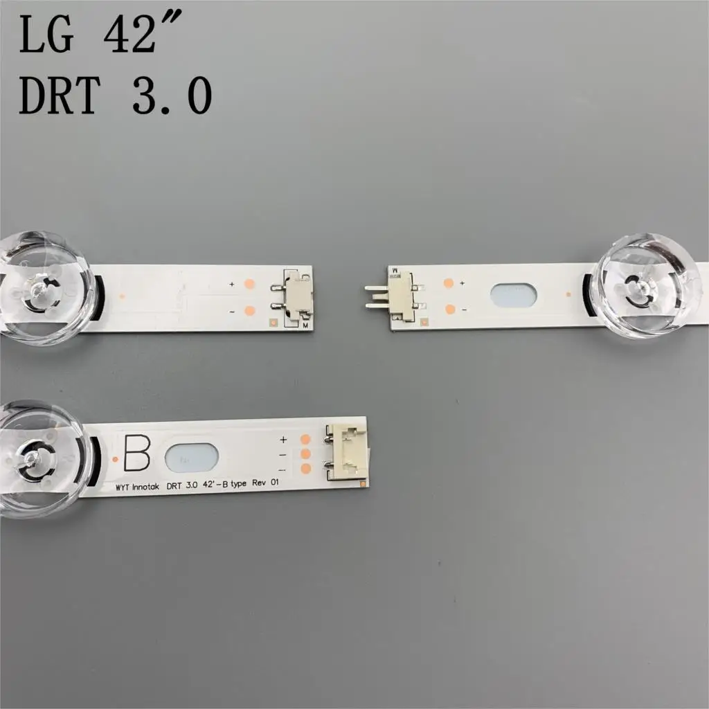 8 шт. х светодиодный фонарь с подсветкой, линза для LG 42LY320C LC420DUE INNOTEK DRT 3,0 42 дюйма, телевизор 42LB5610 42GB6310, ЖК-монитор