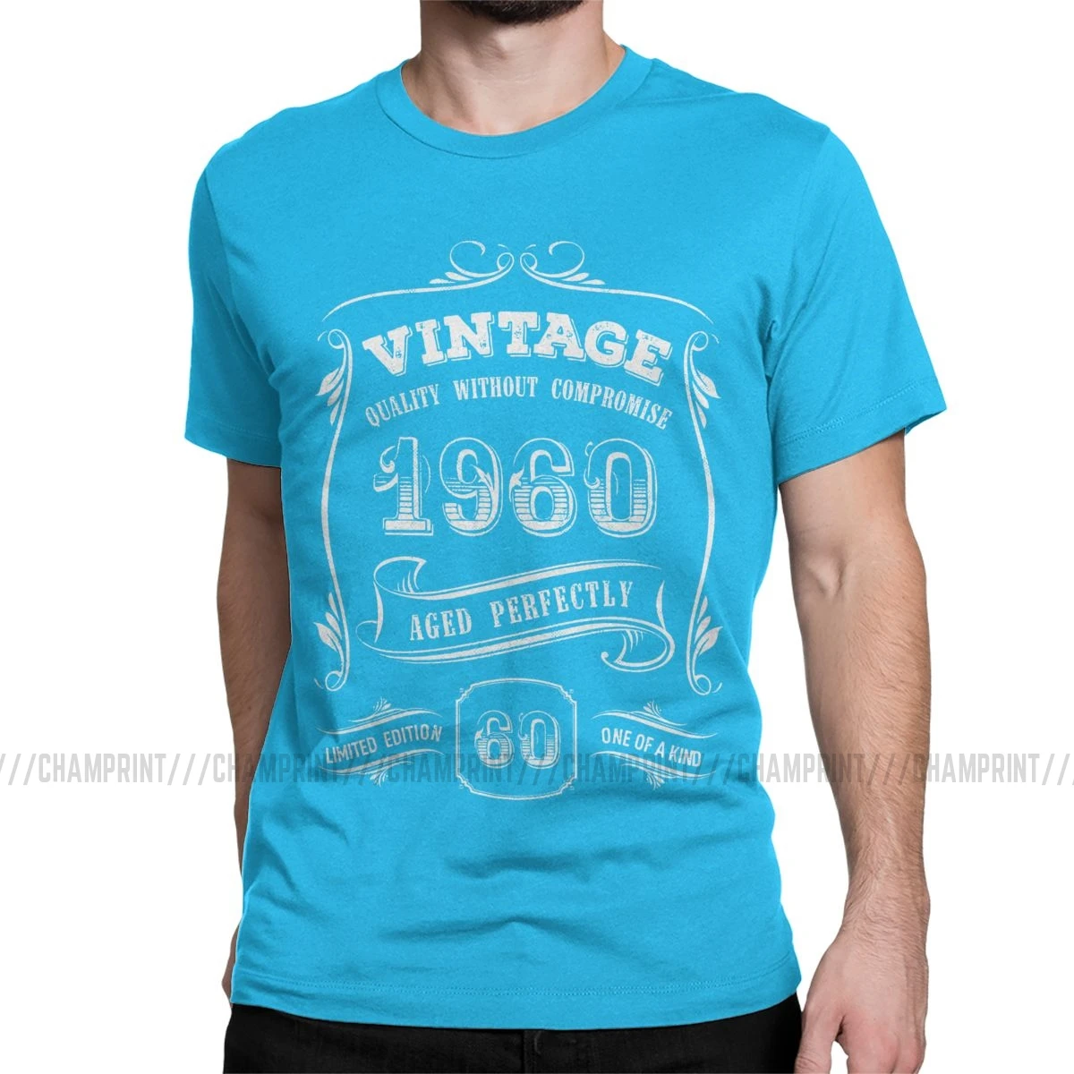 Unisex T-Shirt 60th Birthday Gift Gold Vintage 1960 Aged Perfectly Shirts For Men Women Cool T Shirts 