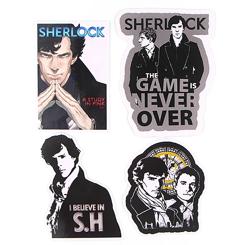 10 компл./лот 33 шт./компл. Sherlock отличного качества Стикеры Водонепроницаемый для ноутбука скейтборд Чемодан гитары фитинг Стикеры наклейки-граффити