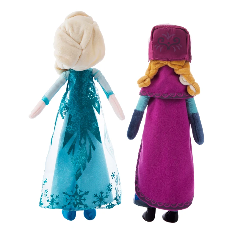 50cm Snow Queen Elsa Anna Plush Toys Doll Cute Unique Princess Anna Elsa Doll Toy Soft Stuffed Toys Gifts for Girls Children