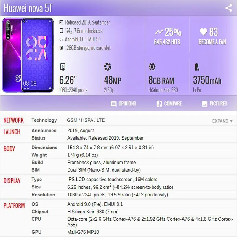Оригинальная задняя крышка для Honor 20+ стеклянный объектив для камеры для huawei nova 5 T, задняя крышка для батареи, запасные части для двери