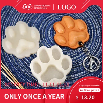 

DIY Handmade Leather Goods Silicone Baking Mold Dog Bone Dog Footprint Cake Mold Mould Baking Tool Kitchen Creative