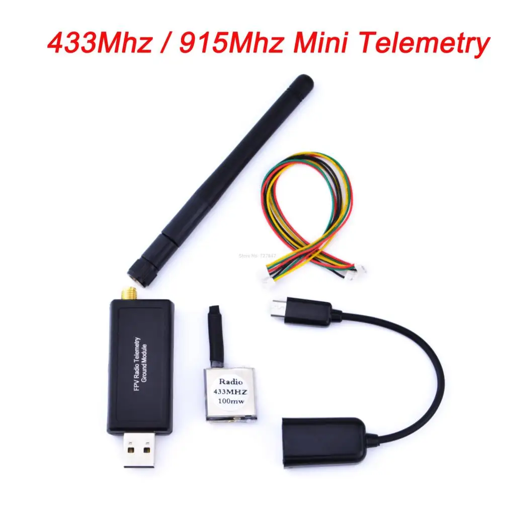 

Mini Telemetry 915Mhz 915 / 433Mhz 433 Module 100mw Radio Kit with OTG cable For APM Pixhawk FPV RC Racing Drone Quadcopter