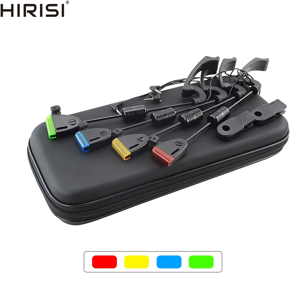 

LED Carp Fishing Swingers Set in Case Fishing Alarm Bite Indicators B2001