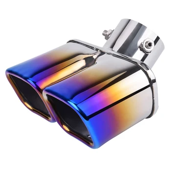 

Parts 1 To 2 Auto Nozzle End Car Muffler Tip Universal Throat Outlet Stainless Steel Exhaust Tail Pipe Easy Install Rear