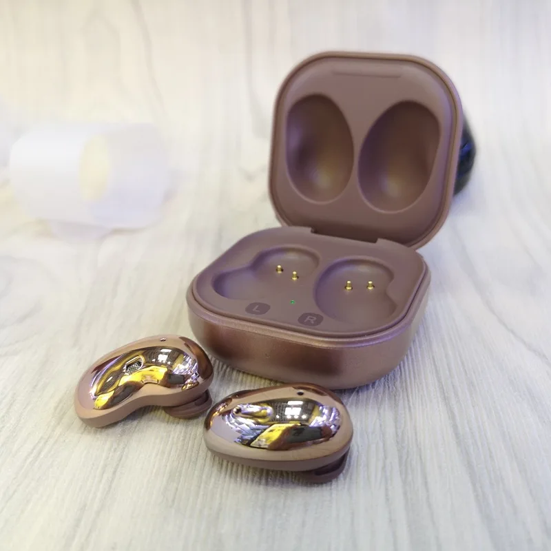 TWS R180 1:1 BUDS Live True Wireless bluetooth Headset with mic Qi Wireless charging Super bass Bianural calling