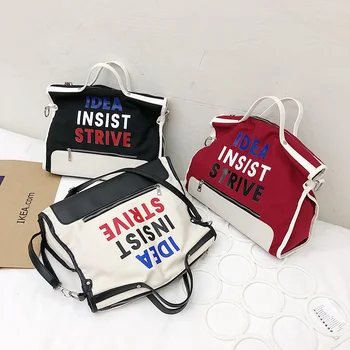 

Simple Canvas Female Bag Large Capacity Women Shoulder Bag Casual All-match Handbag Fashion HandBag Student Bag MJ001