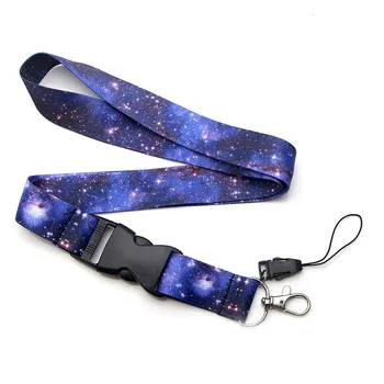 

20pcs/lot Starry Mobile Phone Lanyard Key Chain Creative Clip Badge Hang Rope Customizable Neck Strap Lanyards AL2385