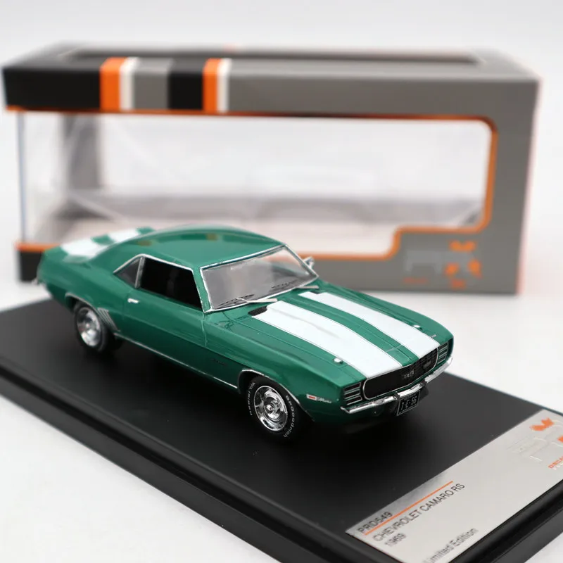 

Premium X 1:43 For Chevrolet Camaro RS 1969 Metallic Green PRD549 Diecast Models Limited Collection Toys Car Classic Auto Gift