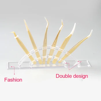 

Blueys 6-Hole Tweezers Storage Holder Acrylic Holder Stand Display Stand Eyelashes Extension Makeup Tools New