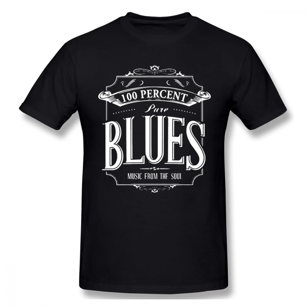 100 процентного натурального Blues музыка футболка для Для мужчин размера плюс 4XL 6XL