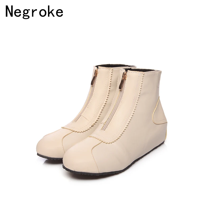 

Women Chelsea Fashion Boots Female Short Ankle Shoes Ladies Flat Heels Footwear Waterproof PU Leather Rubber Zapatos Mujer 2020