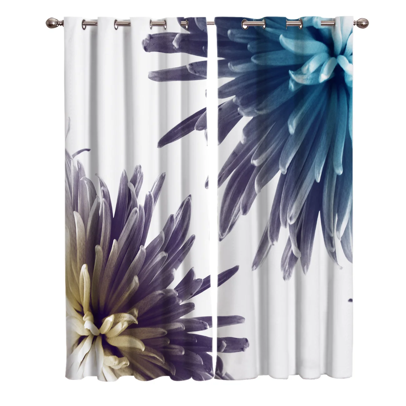 X-Ray Flower Art Design Window Treatments Curtains Valance Room Large Blinds Bathroom Bedroom Drapes | Дом и сад
