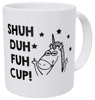 

Unicorn Gifts Shu Duh Fuh Cup Stars Funny Coffee Mug 11 Ounces