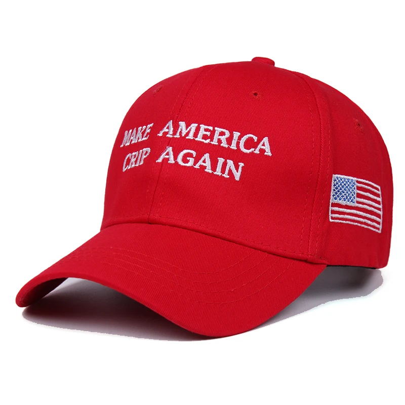 Новинка Мужская бейсболка make American crip с вышивкой повседневные женские кепки