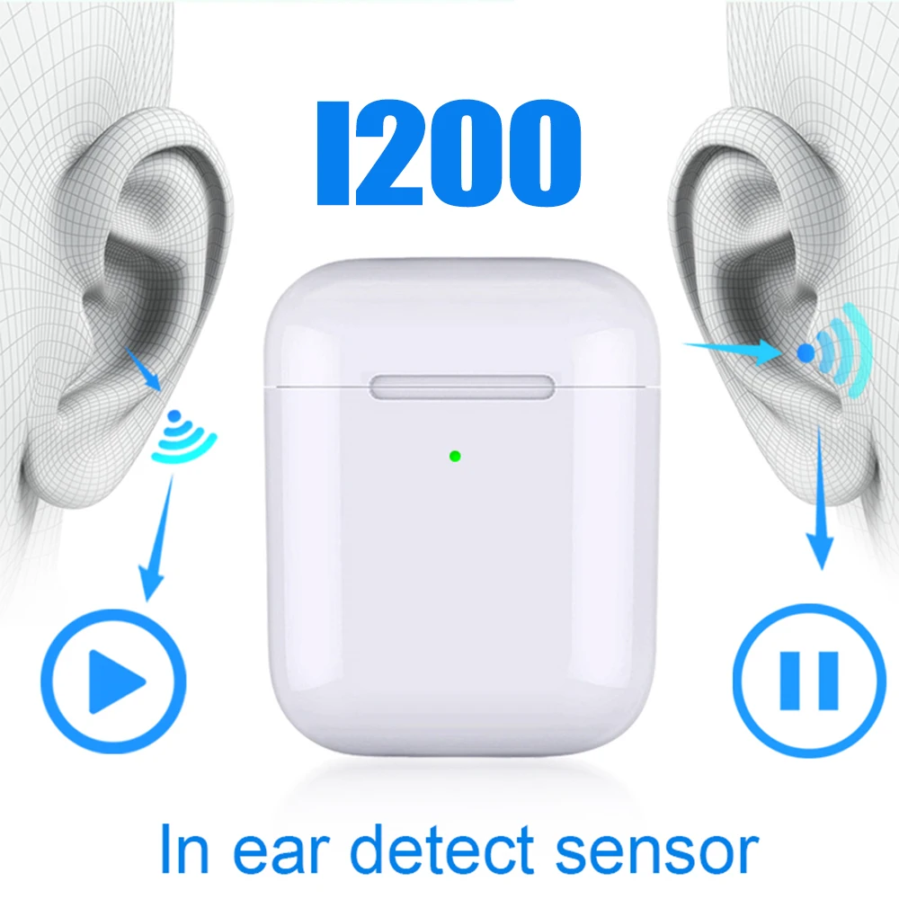 

i200 TWS Bluetooth Headphones 1:1 Replica generation 2 Pop-up Wireless Earphone QI Wireless Charging pk i10 i12 i500 i9000 TWS