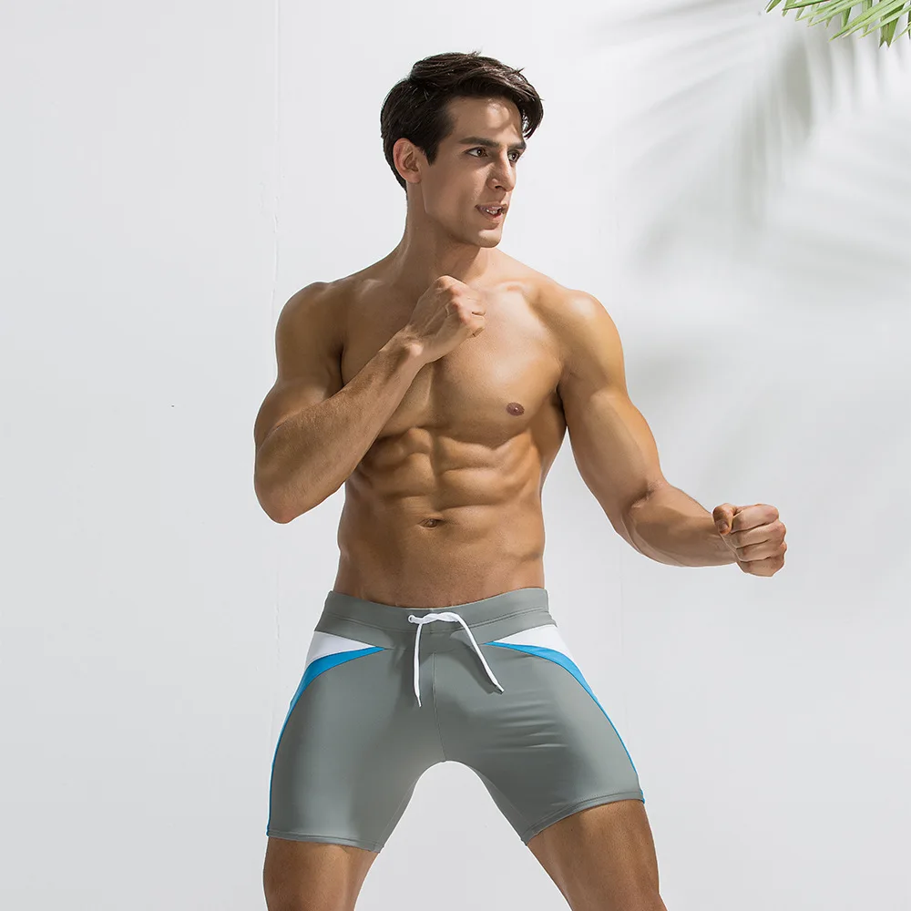 Men Swim Trunks Swimsuit Quick Dry Elasticity Tight Fitting