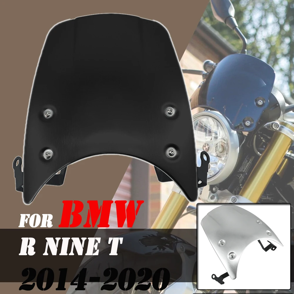 

Motorcycle Windshield Aluminum Wind Deflector Windscreen For BMW R NINE T NINET R9T R 9 T Racer Pure Urban scrambler 2014-2020