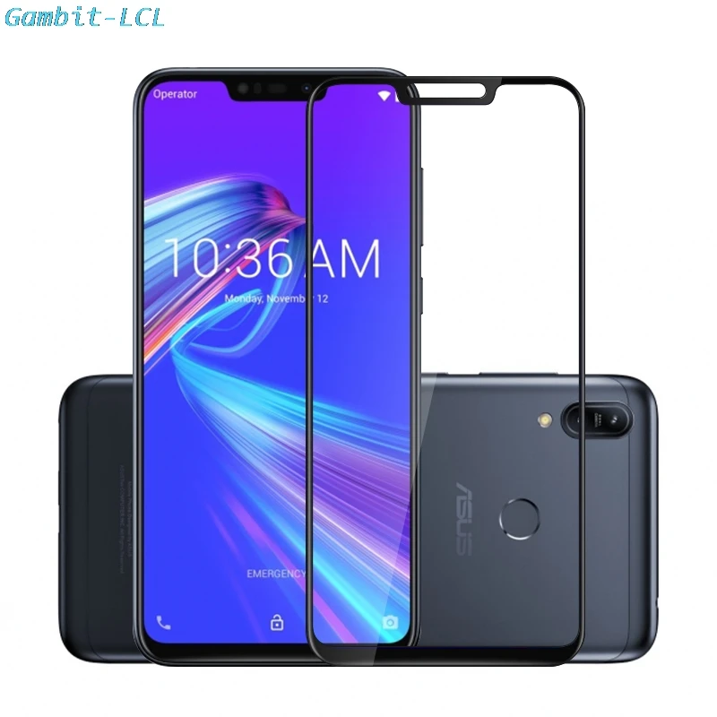 

2PCS Full Cover Tempered Glass For ASUS ZenFone Max Pro M1 M2 ZB633KL ZB555KL ZB631KL ZB602KL Screen Protector Protective Film