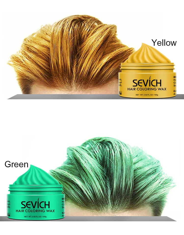 Одноразовый цветной воск для волос мужской Стайлинг грязь DIY паста одноразовая формовочная паста Краска Крем гель для волос для окрашивания волос TSLM1