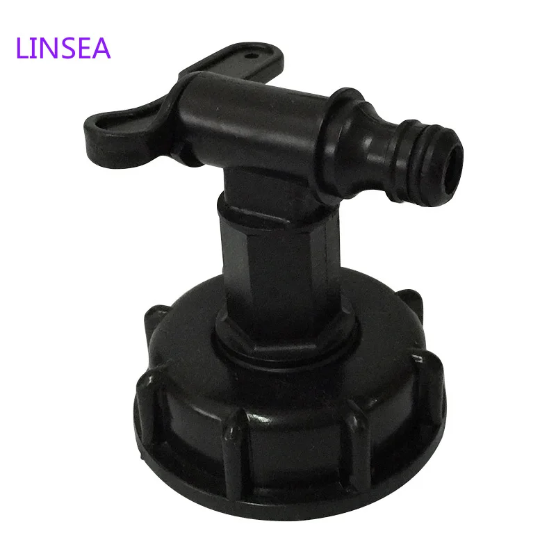 

1/2 inch S60x6 Thread Plastic IBC Tank Tap 15mm Adapter Garden hose Connection With Switch Valve Water tank fittings