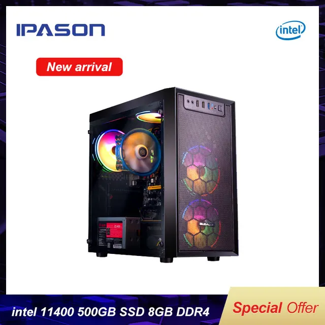 IPASON Intel 11400 500GB  1