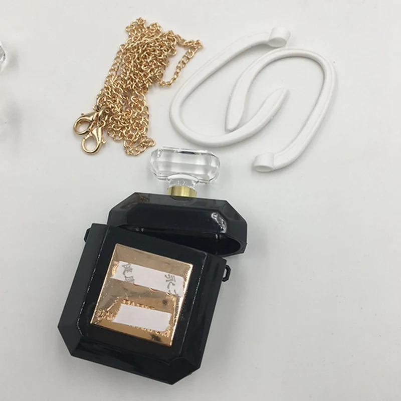 PA3284BK 3d роскошный флакон духов силиконовый чехол для Apple Airpods 2 1 чехол Bluetooth наушники аксессуары милый защитный чехол для наушников - Цвет: PA3284BK