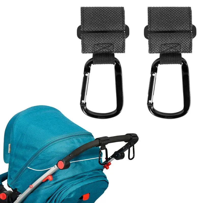 Багги-клипы сумка для покупок и пеленания держатели для сумки для коляски Коляска и органайзер для коляски набор из 2 черных универсальных