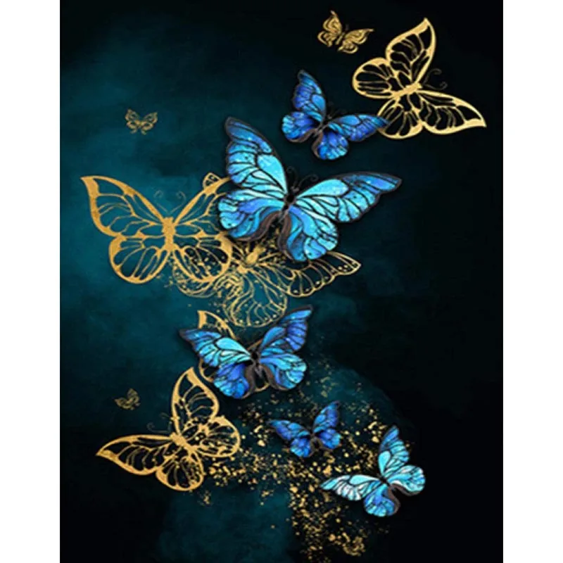 rhinestone diamond dotz 5d Diy Custom Diamond Dainting Butterfly Pattern Circular Mosaic Landscape Diamond Embroidery Picture Home Decoration Gift 5D DIY Diamond Painting best of sale 5D DIY Diamond Painting