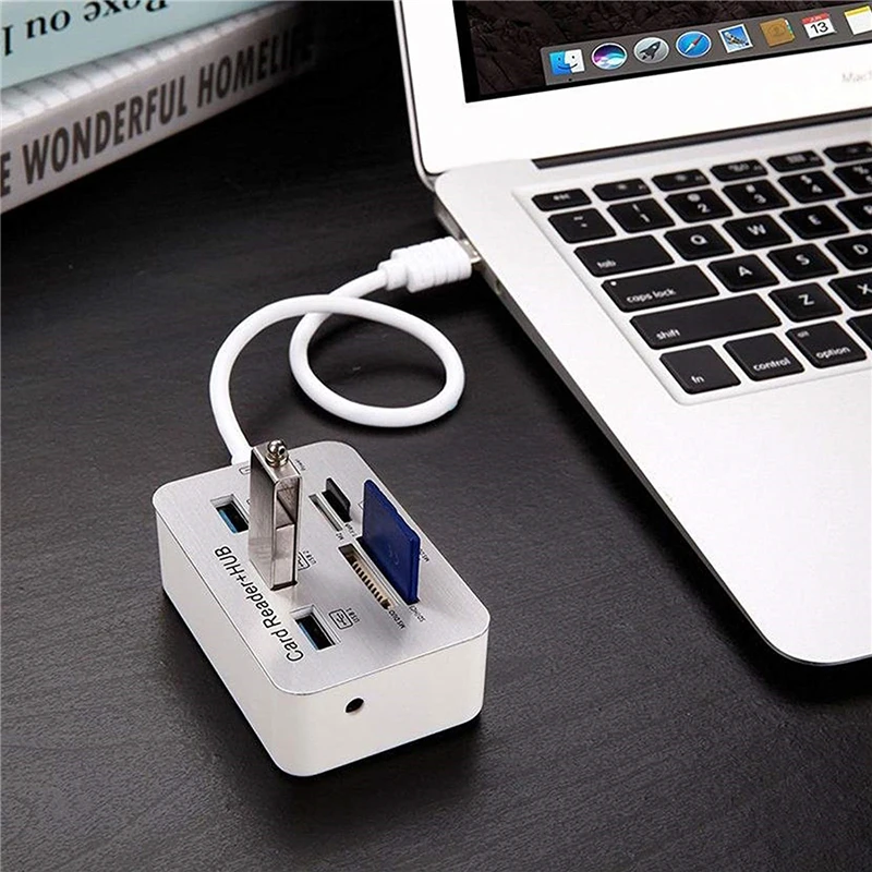 High Speed Multi 3 Port USB 3.0 Hub Multiport SD TF Card Reader Usb Splitter for Macbook Pro Air Computer Pc Laptop Accessories