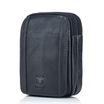 

Men's Leather Multifunctional Wear Belt Waist Bag Top Layer Cowhide Double Layer Slingshot Bag