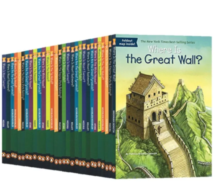 30 Books/Set Where Is Children's English Popular Science World Geographical And Historical Sites Book Early Education Learning |