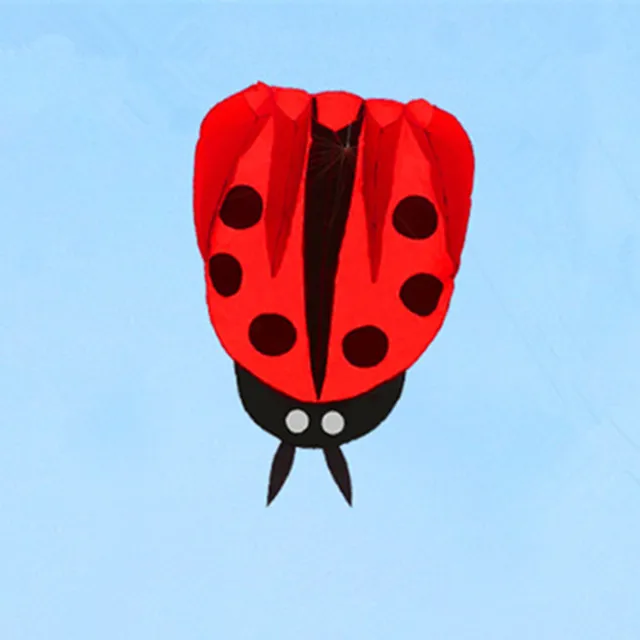 free shipping large ladybug kite buggy animated kites for kids inflatable kite beautiful handle fish weifang kite factory 2