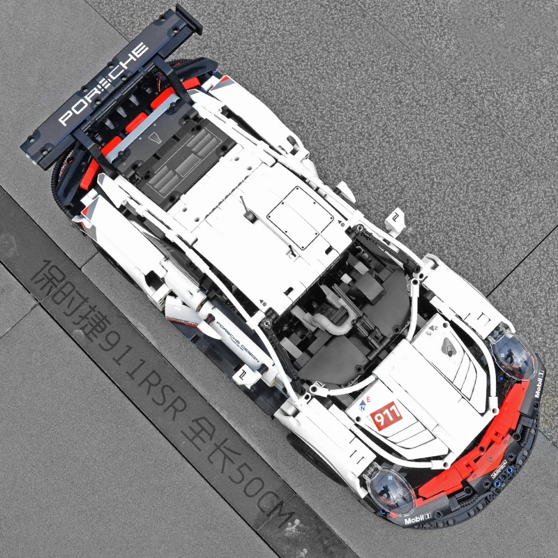20097 серии RSR Technic супер машина 1580 шт 911RSR king 90066 строительные блоки кирпичи 42096 игрушки Рождественские украшения - Цвет: No Lights