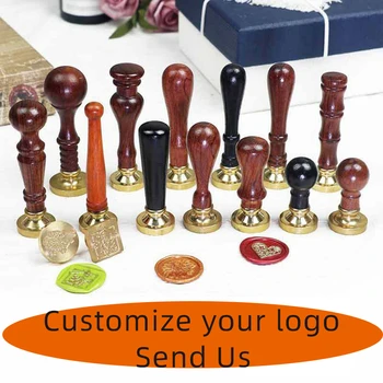 

25cm Wax Seal Stamp Private Customize Logo Pattern Retro Antique Stamp Image Custom Multiple Options Lacquer Seal Metal Head
