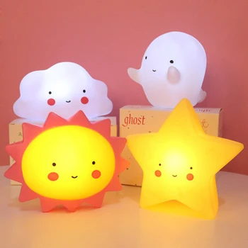 

Unicorn Moon Star Sun Night Light LED Table Desk Lamp For Children's Room Decoration Toy Gift For Kids