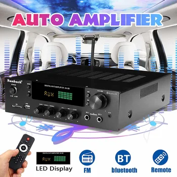 

HiFi bluetooth Car Power Amplifier Stereo Audio Karaoke FM Receiver USB SD 220V 2000W
