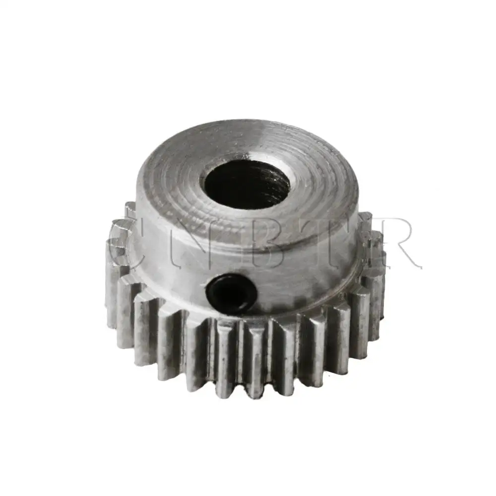 

CNBTR 45# Steel 26T 0.6Mod Motor Pinion Gear With Step for 5mm Shaft Motor
