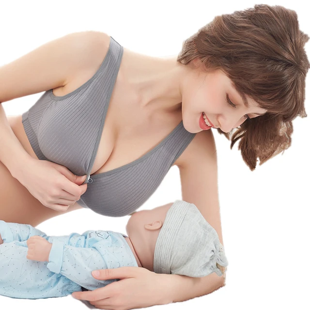 Big Size 44 46 Cotton Nursing Bra Breathable Breastfeeding Bras