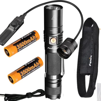 

Fenix UC35 V2.0 2018 USB Rechargeable 1000 Lumen Cree XP-L HI V3 LED Flashlight with 2 X 3500mAh battery AER-02 V2.0 Switch
