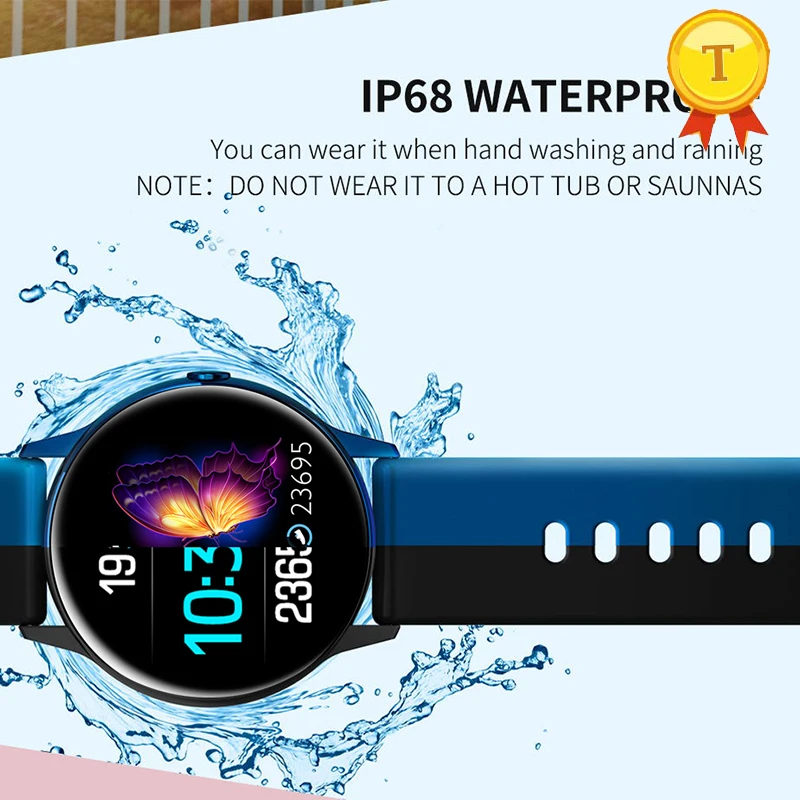 Bluetooth Смарт-часы телефон фитнес-трекер Smartwatch IP68 водонепроницаемый монитор сердечного ритма кровяного давления здоровье Спортивные Наручные Часы
