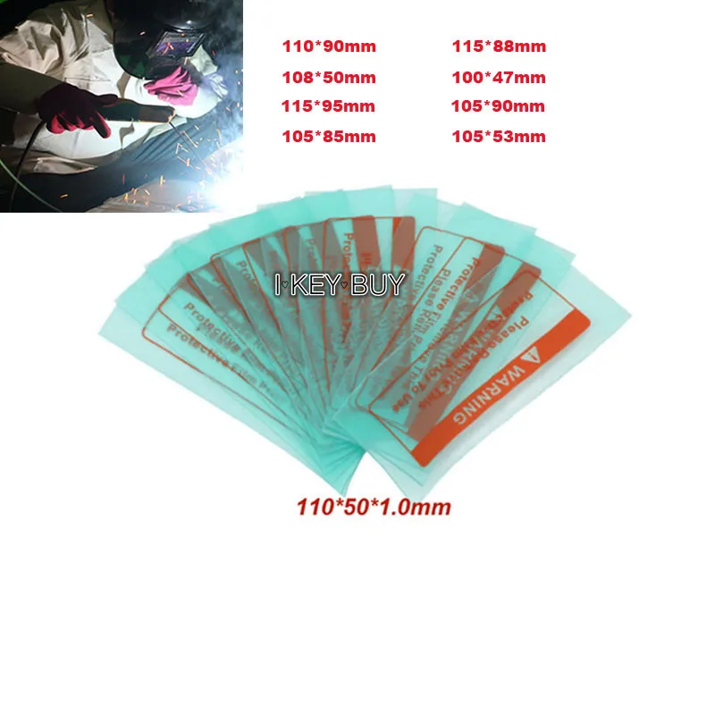 10Pcs/Lot Automatic Darkening Welding Mask / Welding Filter / Helmet Protector Cover Plate Outside PC Protection Sheet