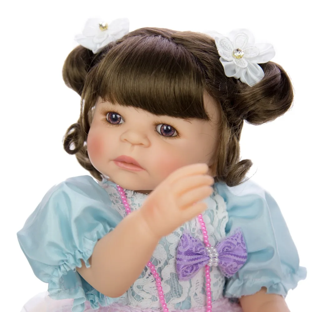 Фантазия Гавайская гитара 23 дюймов Reborn Baby Doll для девочек полный силиконовые средства ухода за кожей реалистичные новорожденных детские игрушки куклы, Bebe, детский подарок на день рождения душ игрушка